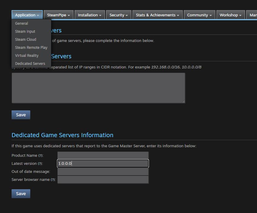 Game Servers (Steamworks Documentation)